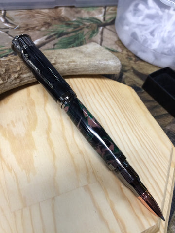Rifle/Shotgun Pen In Black & Green Camo