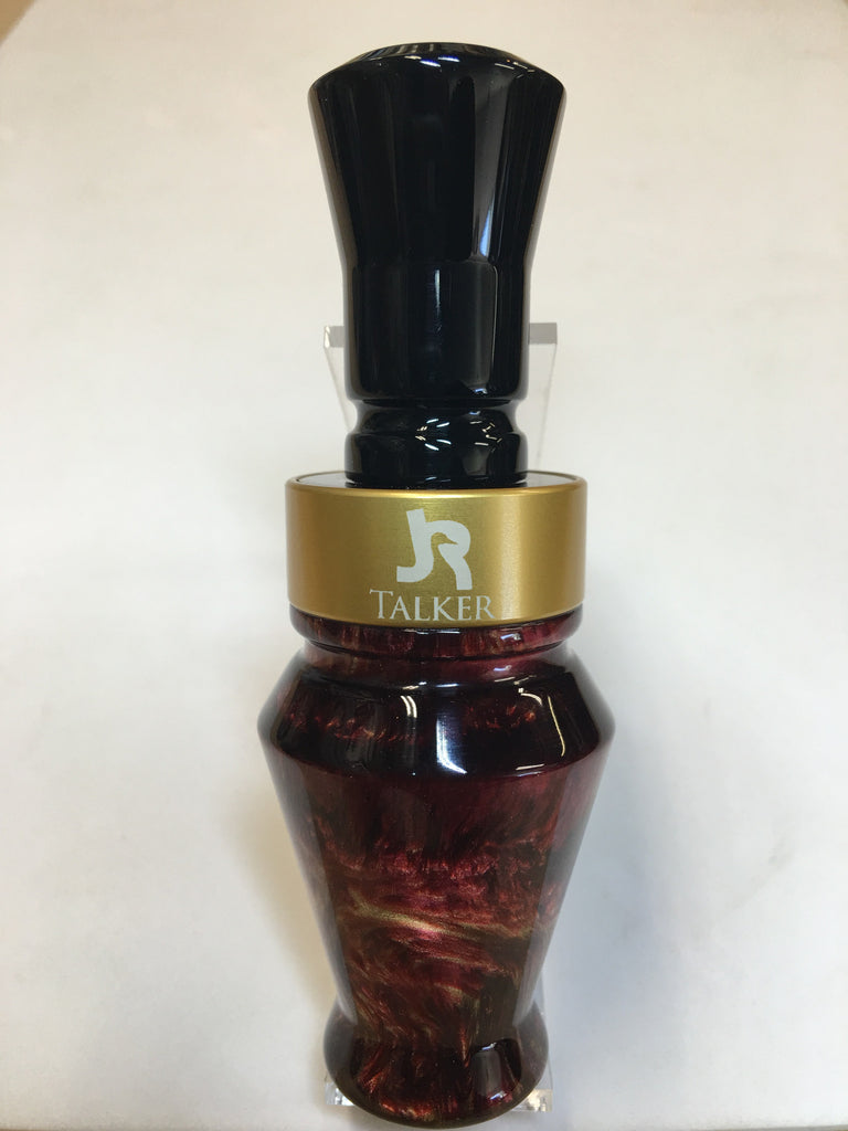 Premium Duck Call Pearl Red & Gold