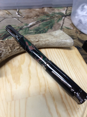 Rifle/Shotgun Pen In Black & Green Camo